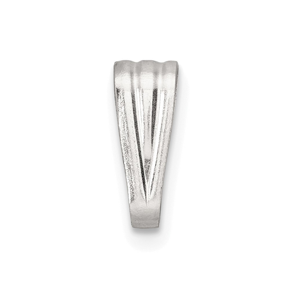 Findings Jewelry Making 925 Sterling Silver 3.2mm Snap On Bail, 12 Piece